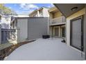 View of a private patio area, perfect for outdoor dining or relaxing at 611 S 13Th Ave. # 175, Surfside Beach, SC 29575