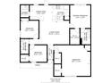 Detailed floor plan of the house layout, showing room dimensions and overall design at 801 Benchmade Rd., Conway, SC 29527