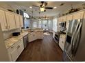 Spacious kitchen with white cabinets, marble countertops, and stainless steel appliances at 1417 Lanterns Rest Rd., Myrtle Beach, SC 29579