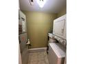 Stackable washer and dryer in the laundry closet at 615 Carter Ln. # B4, Conway, SC 29526