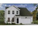 The elevation shows a charming home featuring a traditional design with a cozy front entrance and landscaped garden at 251 Letha Dr, Longs, SC 29568
