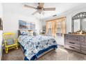 A quaint bedroom with comfy bed, bright colors, and soft natural light at 6702 Jefferson Pl. # B6, Myrtle Beach, SC 29572