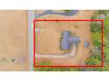 Aerial view showing house, yard, and detached structure at 1901 Harris Short Cut Rd., Conway, SC 29526