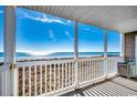 Bright balcony with views of the ocean at 4800 N Ocean Blvd. # 2-E, North Myrtle Beach, SC 29582