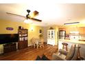 Open concept with hardwood floors flowing from the kitchen to living area at 510 Fairwood Lakes Dr. # 17-C, Myrtle Beach, SC 29588