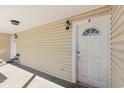 A covered porch area with individual unit entrances and neutral siding at 3555 Highway 544 # 17F, Conway, SC 29526