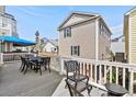 Relaxing outdoor deck area with patio furniture, perfect for enjoying neighborhood views at 6001- 1084 S Kings Highway, Myrtle Beach, SC 29575