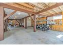 Spacious covered area with a golf cart and an outdoor entertainment space at 6001-1383 S Kings Hwy., Myrtle Beach, SC 29575