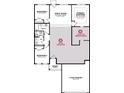 Floorplan featuring a two-car garage, great room, primary suite, and two bedrooms at 175 Glengrove Lane, Murrells Inlet, SC 29576
