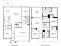 Detailed floor plan showcasing the layout of the first and second floors, including room dimensions at 5052 Riverton Ct, Myrtle Beach, SC 29579