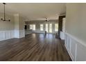 Open floor plan with a fireplace and access to the outdoor patio at 713 Horry Rd., Conway, SC 29526