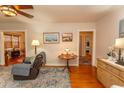 Cozy living room with hardwood floors, area rug, and comfortable seating at 1105 Palmetto St., Georgetown, SC 29440