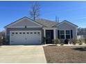 Lovely one-story house with a well-maintained lawn, attached garage, and a welcoming entrance at 3009 Woodbury Ct., Conway, SC 29527