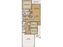 Detailed floor plan showcasing the layout of the home, including bedrooms, bathrooms, and living spaces at 615 Castle Ct., Myrtle Beach, SC 29579