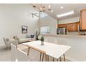 Open dining space with plenty of natural light, adjacent to the kitchen and living area at 159 Chenoa Dr. # E, Murrells Inlet, SC 29576