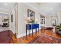 Welcoming home entryway featuring hardwood flooring and a classic design at 3369 Collins Creek Dr., Murrells Inlet, SC 29576