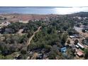 Scenic aerial view of a coastal community with waterfront access and lush green landscape at 402 Wilkinson St., Georgetown, SC 29440