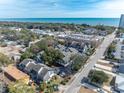 Aerial view of townhouses near a coastal town with the ocean in the background at 504 30Th Ave. N # 3, Myrtle Beach, SC 29577