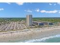 Beautiful view of the condo building and the beach at 5905 S Kings Hwy. # 1616, Myrtle Beach, SC 29575