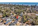 Aerial view showcasing the home's location near the beach and its proximity to the city at 802 46Th Ave. S, North Myrtle Beach, SC 29582