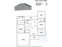 Floor plan showcases a four-bedroom layout with open-concept living, kitchen, and dining areas at 6234 Ellwood Rd., Galivants Ferry, SC 29544