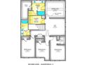 Second level floor plan features an owner's suite, three bedrooms, two bathrooms, and a loft at 990 Oak Hollow St., Longs, SC 29568
