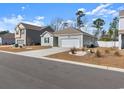 Well-manicured lawn enhances this single-story home with a two-car garage and long driveway at 591 Meadowgrass Ct., Myrtle Beach, SC 29588