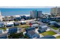 Aerial view showing property location relative to the beach with easy beach access at 206B 56Th Ave. N, North Myrtle Beach, SC 29582