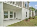 Nice patio area with a white picket fence and lots of room for outdoor entertaining at 508 Chanted Dr., Murrells Inlet, SC 29576