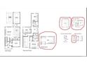 Detailed floor plan showcasing the layout of the first, second, and third floors at 67 Bridgeview Rd., Georgetown, SC 29440