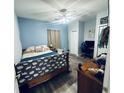 Cozy bedroom with natural light, ceiling fan, and wood-look floors at 330 Kiskadee Loop # A, Conway, SC 29526