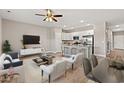 Open living room and kitchen with island and stainless appliances at 344 Kiskadee Loop # C, Conway, SC 29526