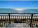 Gorgeous oceanfront view from condo balcony with horizon over sandy beach at 5523 North Ocean Blvd. # 2112, Myrtle Beach, SC 29577