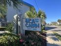 Sea Cabin Cherry Grove sign at entrance at 6000 N Ocean Blvd. # 122, North Myrtle Beach, SC 29582