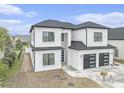 Beautiful new construction home with a large driveway and modern exterior finishes at 1217 Bentcreek Ln., Myrtle Beach, SC 29579