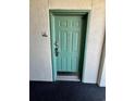 Condo front door for unit 1038 with smart lock for easy access for owner and renters at 2710 N Ocean Blvd. # 1038, Myrtle Beach, SC 29577