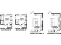 Variety of layout options for primary bathrooms and kitchens, allowing customizable design choices at 85 Northbrook Dr, Murrells Inlet, SC 29576