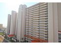 High-rise condo building with private balconies overlooking the ocean at 1625 S Ocean Blvd. # 802, North Myrtle Beach, SC 29582