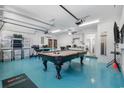 Spacious basement with pool table, kitchen, and game area at 2406 Seabreeze Pl., Myrtle Beach, SC 29577