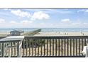 Enjoy the beautiful view of the beach and pier from the balcony at 6000 North Ocean Blvd. # 204, North Myrtle Beach, SC 29582