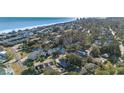 Scenic aerial view of the coastline, showcasing the neighborhood's proximity to the ocean at 316B Lakeside Dr., Surfside Beach, SC 29575