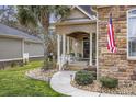 Inviting front porch with a 