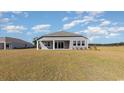 New home with a sizable backyard and covered patio perfect for outdoor enjoyment and entertaining friends at 423 Clear Lake Dr., Conway, SC 29526