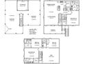 Detailed floor plan layout featuring the room dimensions and layout of the home including the kitchen and bedrooms at 133 Litchfield Landing, Pawleys Island, SC 29585