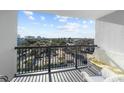 Relax on this balcony with nice views, perfect for enjoying your morning coffee at 601 Mitchell Dr. # 801, Myrtle Beach, SC 29577