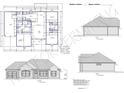 Floor plan of the home showcasing the layout with the kitchen, great room, bedrooms, garage, and porch at 1278 Highway 45, Loris, SC 29569