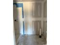 Bathroom construction featuring a shower area and partially finished walls at 1284 Highway 45, Loris, SC 29569