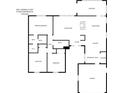 Detailed floor plan illustrating the layout of the home, including bedrooms, living areas, and garage at 1001 Cardinal Ct., Murrells Inlet, SC 29576