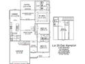 Detailed floor plan showcases a spacious layout with kitchen, dining, bedrooms, garage, patio, and bonus room at 313 Goddard Ln., Murrells Inlet, SC 29576