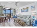 Inviting living room with ocean views, comfortable seating, and stylish decor at 1501 S Ocean Blvd. # 1042, Myrtle Beach, SC 29577